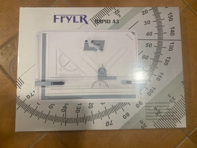 NEWFUN Lavagna Da Disegno A3 Professionale - Con Goniometro, Binario Parallelo, Angolo Regolabile - Foto 9