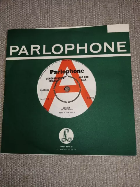 Beatles Record Label 'Parlophone' Promotional /Demonstration Record