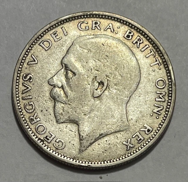 GREAT BRITAIN - George V - Silver (1/2) Half Crown 1927 - Km-830  - Very Fine!