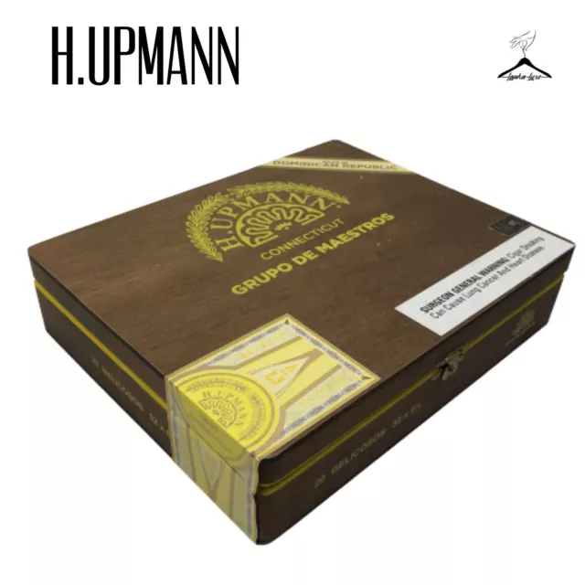 H. Upmann vintage cameroon Connecticut grupo de maestros wooden empty cigar box
