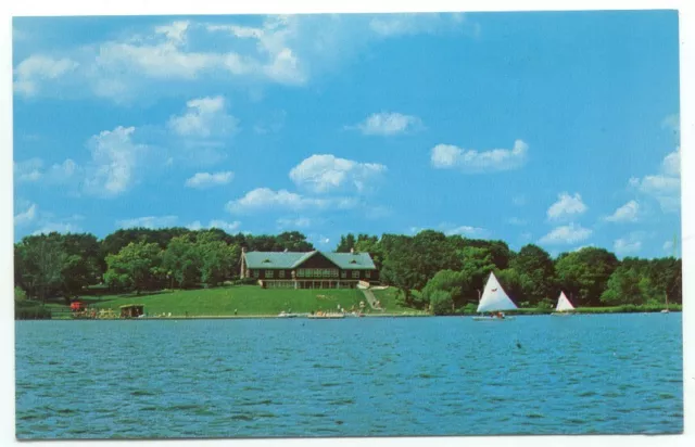 Round Lake IL Camp Duncan YMCA Postcard Illinois