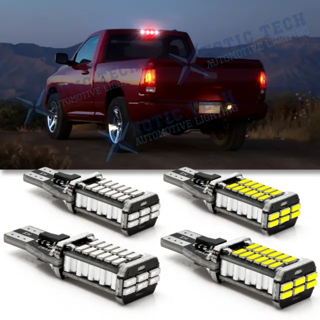 High Mount Cargo Trunk Third Brake Light LED Bulbs Combo for RAM 1500 2019 2020