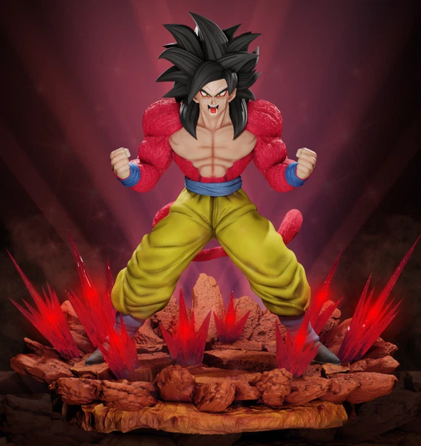 GOKU SSJ4 GT, dragon ball figure resin hd 16k, escala 1/6 pintada