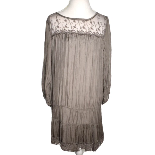 prontomoda giusy silk dress Prontomoda Giusy Womens Sleeveless Long 100% Silk Dress W/Lining,  Italy|Size:M
