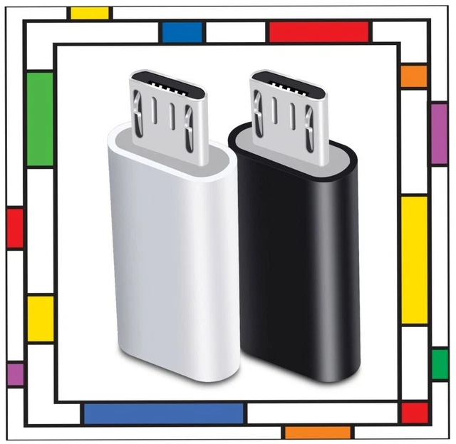 USB Type C Female to Micro USB Male Converter Adapter for Samsung Phone Tablet