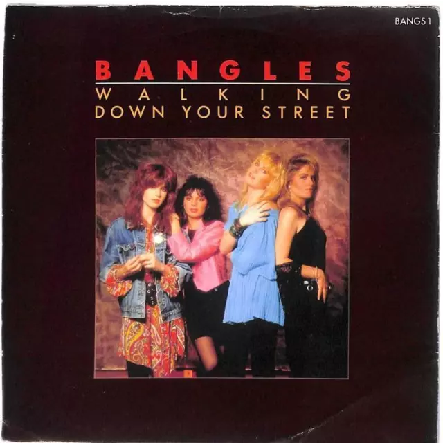 Bangles Walking Down Your Street UK 7" Vinyl Record Single 1986 BANGS1 CBS VG+