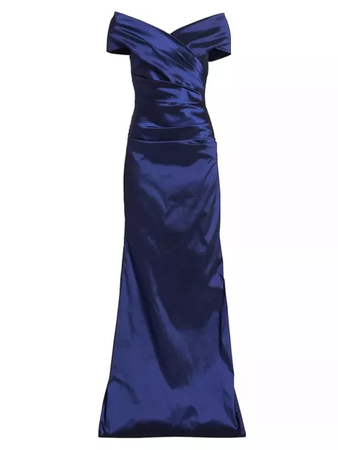 $600 Teri Jon by Rickie Freeman Taffeta Gown size 14