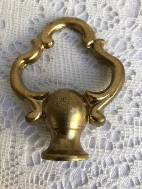 **** Antique Art Deco European 3 1/2" Solid Brass Finial #6 ***** 2