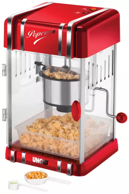 Unold 48535 Popcornmaker Retro Classic 50er-Stil Zeitlos BPA-Frei Auffangschale 3