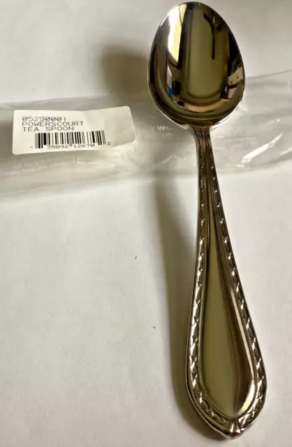 POWERSCOURT Waterford Teaspoon (s) Unused Stainless Korea Flatware 6 1/2" Glossy
