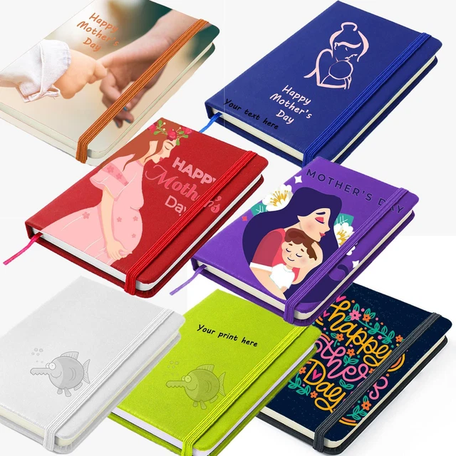 A5 A6 Personalised Mother's Day Gift Notebook Lined Hardback Notepad Journal Mom
