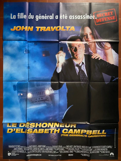 Affiche LE DESHONNEUR D'ELISABETH CAMPBELL Simon WEST John TRAVOLTA  120x160cm