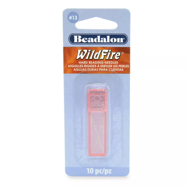 Beadalon® WildFire® Hard Beading Needles Size 13 for Cord up to 0.28mm Diameter