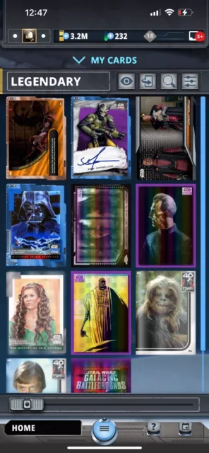 Entire Topps Star Wars Digital Card Trader Account TOP 5% 187,314K SCORE Day 1 3