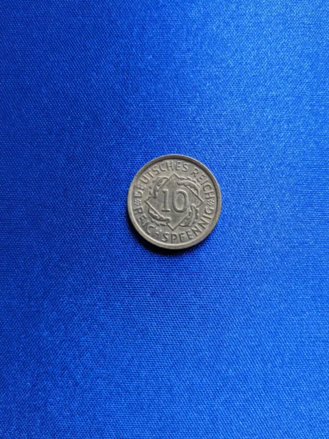 10 Reichspfennig Pfennig Weimar 1933 A SS oder VZ eher vorzüglich als sehr schön