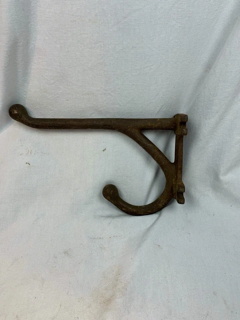 Antique Bridle Hooks Horse Tack Bracket Cast Iron 14" Extra Large c879 10