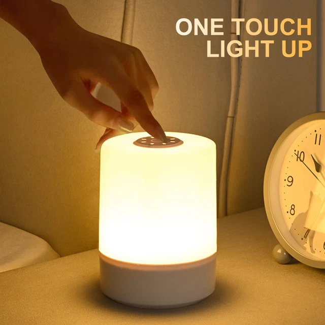 LED NIGHT LIGHT Dimmable Touch Sensor Bedroom Bedside Table Lamp ...