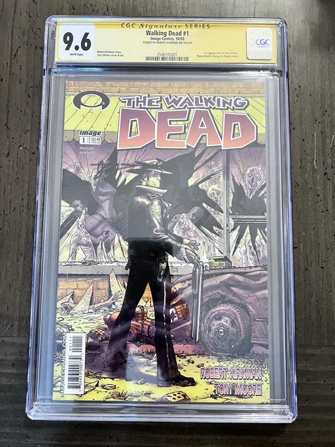 Walking Dead 1 CGC 9.6 White SS (Image 2003) 1st Rick Grimes Robert Kirkman Sig