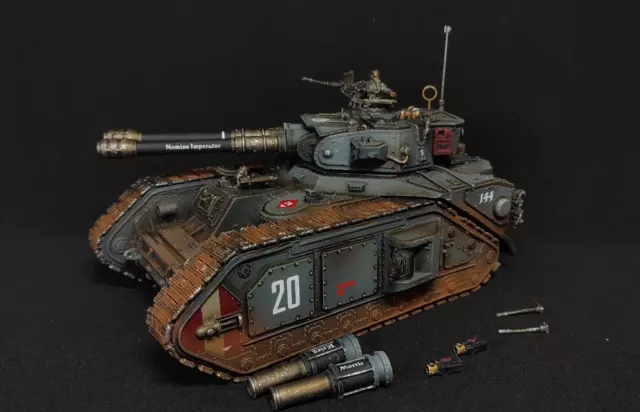 Warhammer 40k commission painted Death Korps of Krieg Macharius magnetized tank