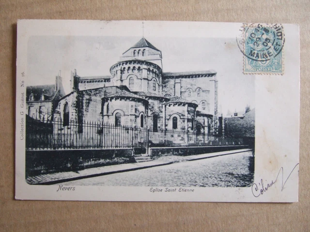 Cpa Nevers (58) Eglise Saint Etienne