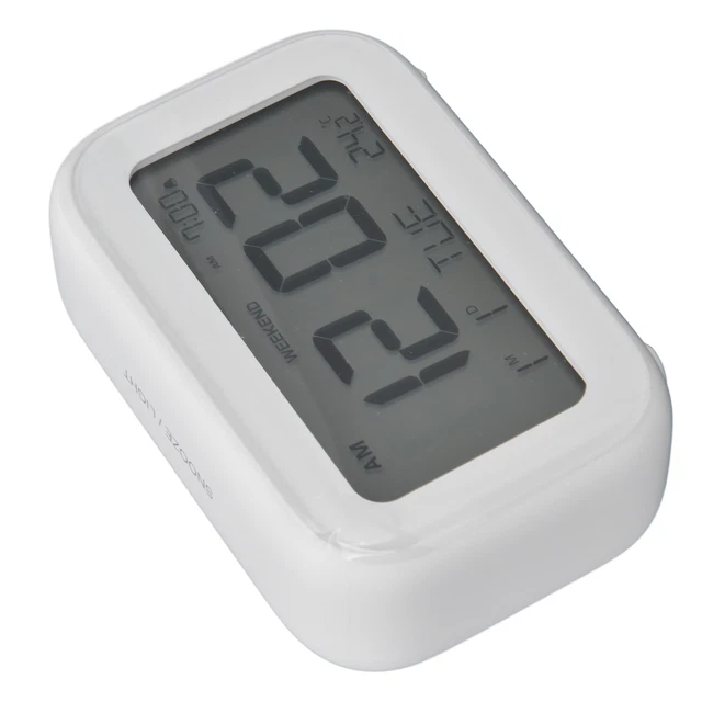 Mini Réveil Digital Avec Ecran LCD Fonction Snooze 12H 24H Pour Chambre à Cou OB