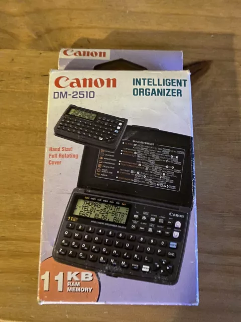 Vintage Canon DM-2510 Intelligent Organizer. Vintage Collectable. Still in Box