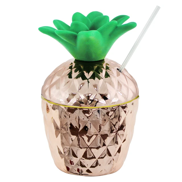 Pineapple Cocktail Drinks Tropical Party Bottle Juice Cups Container Glasses BBQ