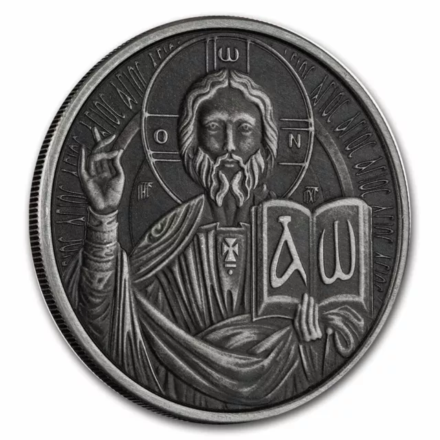 1 oz Silver Coin Samoa 2023 Jesus The Teacher Antiqued 3