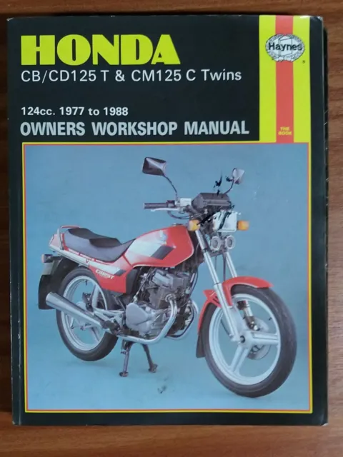 Haynes Honda workshop manual for CB125T,  CB125TD, CD125T & CM125C. 571