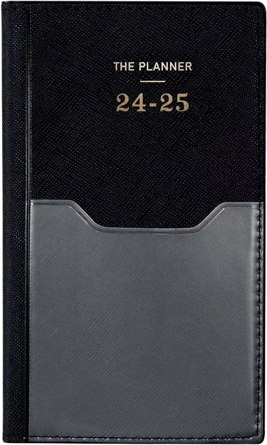 2024-2025 POCKET PLANNER - Calendar 2024-2025, Jul. 2024 - Jun. Black £