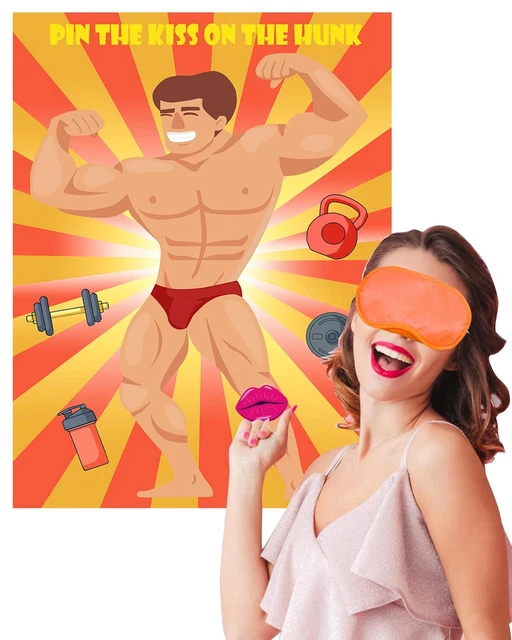 Bachelorette Party Game – Pin The Ball & Chain, Includes 16 Pieces & Eye Mask - View #7