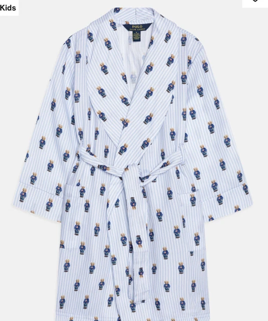 Abito nuovo con etichette polo Ralph Lauren maglia blu a righe prezzo nuovo £59 età 9-10 anni