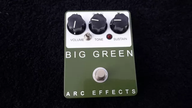 Arc Effects Big Green Overdrive/Fuzz/Distortion Guitar Pedal