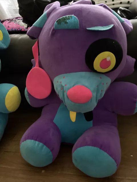 FUNKO FIVE NIGHTS At Freddy Purple Blacklight Foxy Plush Stuffed Jumbo ...
