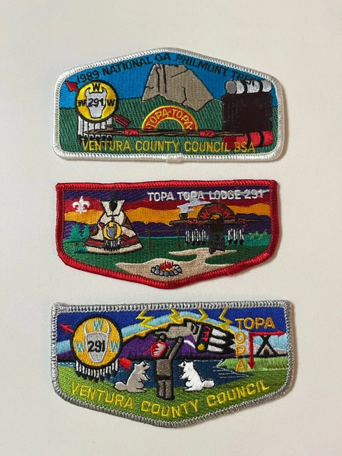 OA 291 Topa Topa Lodge Flap Lot X1 S41 S44 1989 Philmont