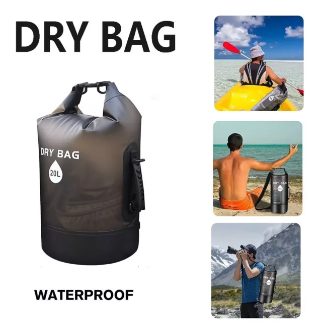 Lightweight Dry Bag Roll Top Storage Bag Backpack Bucket Bag  Boating/Kayaking