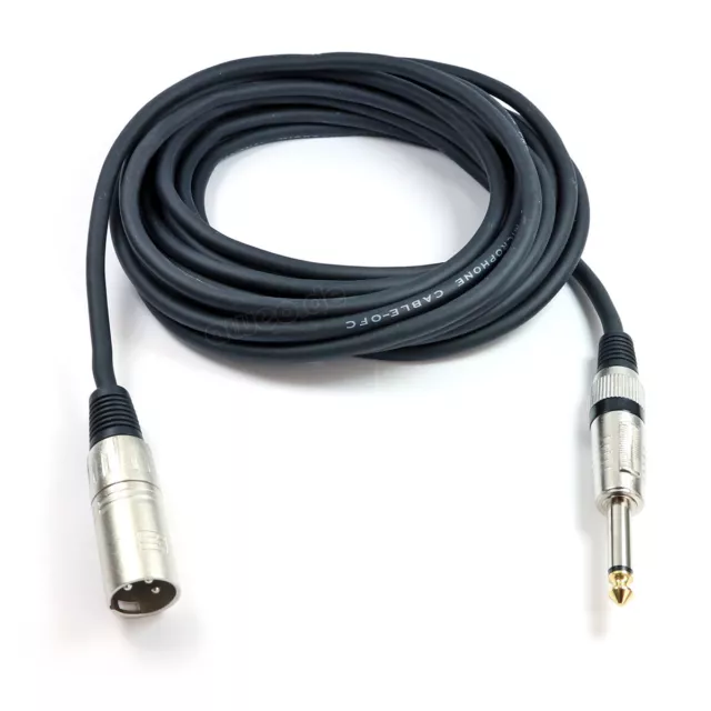 3 m Audiokabel XLR male Klinke 6,3 mm mono Audio Kabel XLR Klinke Kabel XLR 1m