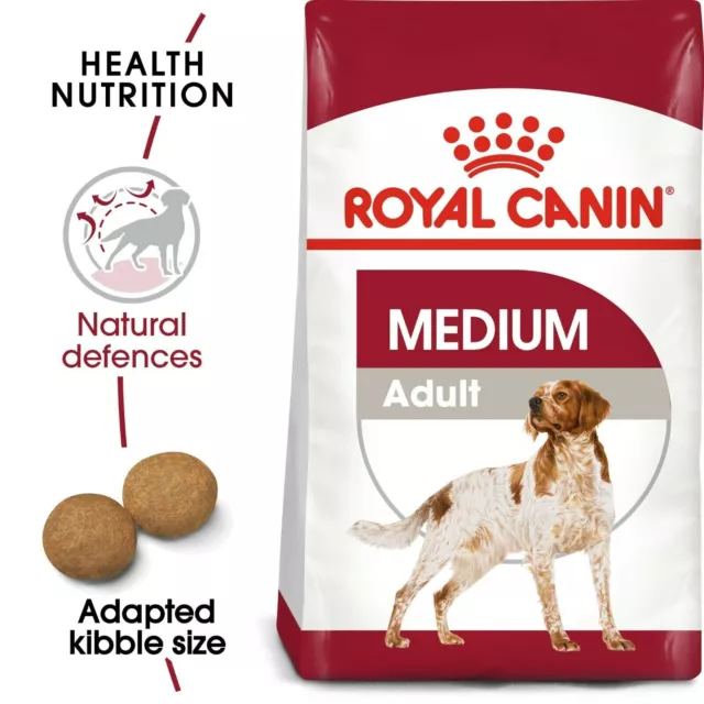 Royal Canin Medium Size Breed Adult Dry Dog Food Complete Premium Nutrition 15kg