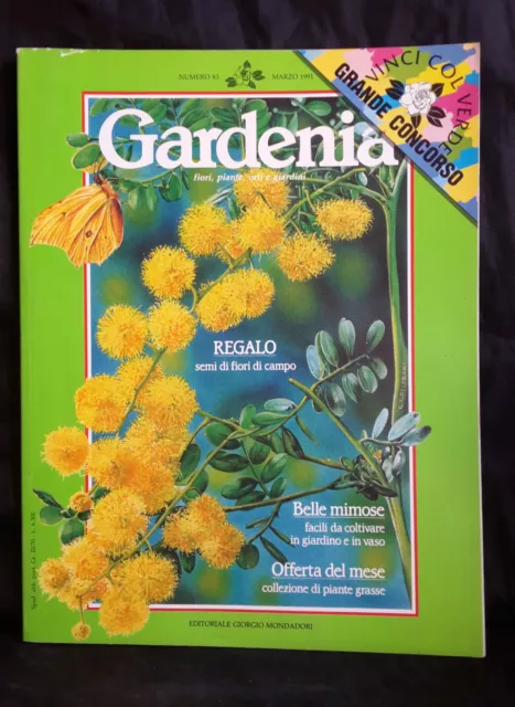 Gardenia Fiori, Piante, Orti E Giardini Nr.83 Anno 1991