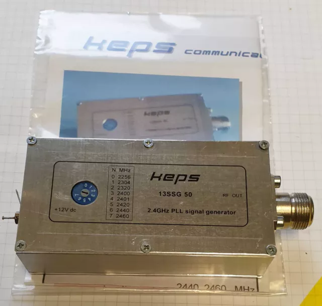Generador de señal PLL HEPS 2,4 GHz 8 frecuencias ajustable