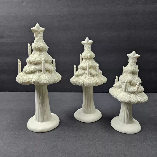 Snowbabies CANDLELIGHT TREES Set of 3 Department 56