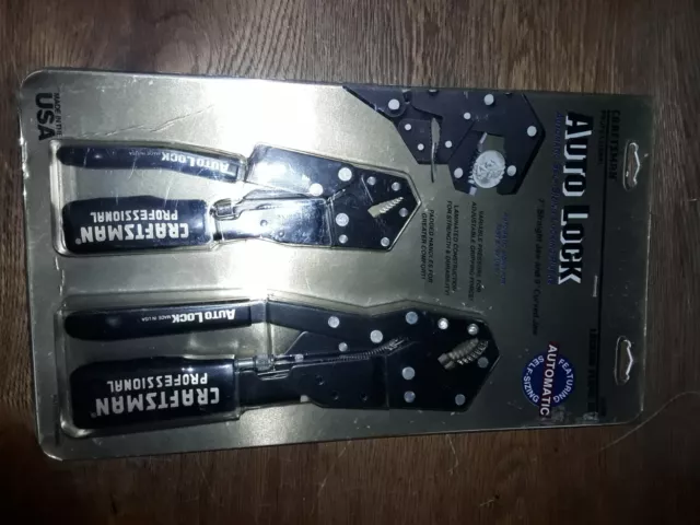 Set 2 pinze vintage artigiano professionale blocco auto auto misura 45308 NOS
