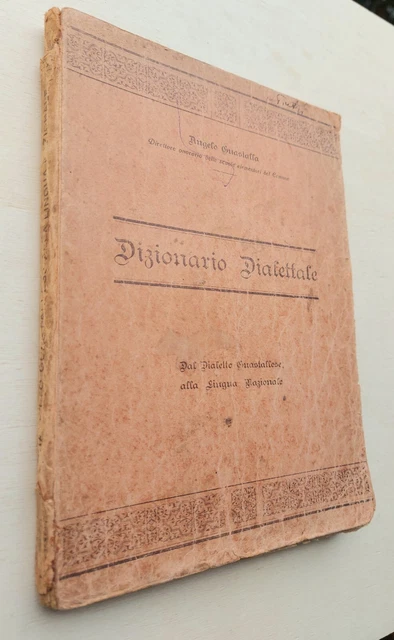 Livre - Vocabolario Guastallese Italiano (Dialecte) Par Angelo Guastalla - Édition 1971 - Bon État
