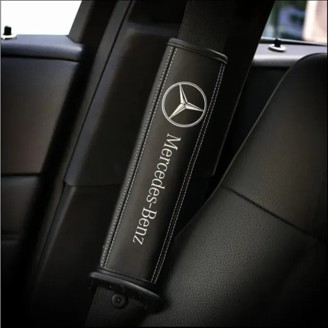 2X Für Mercedes Benz Schulterschutz Aus Kfz-Sicherheitsgurte Abzeichen Pad Auto