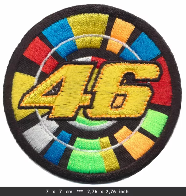 THE DOCTOR 46 Patch Embroidered Sew Iron Motorbikes Rossi Racing Moto GP v1