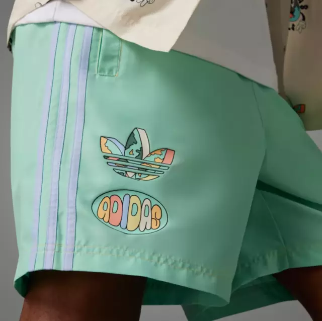New Mens Adidas Originals Enjoy Summer Trefoil Polyester Shorts ~ Large~ It8184