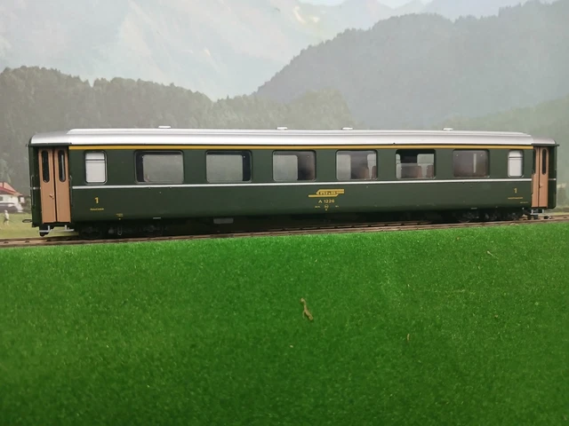 BEMO HOE RHB swiss 1st class 9mm narrow Gauge £18.29 - PicClick UK
