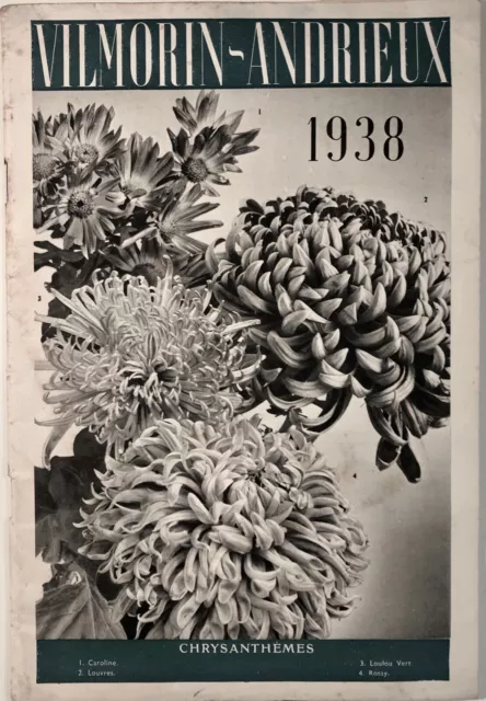 Vilmorin-Andrieux plantes 1938 catalogue catalog* Vilmorin Andrieux