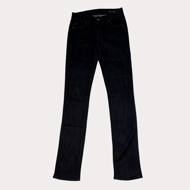 Fidelity Denim Rev Mid Rise Straight Leg Jeans Jett Blue 26 NWT ss