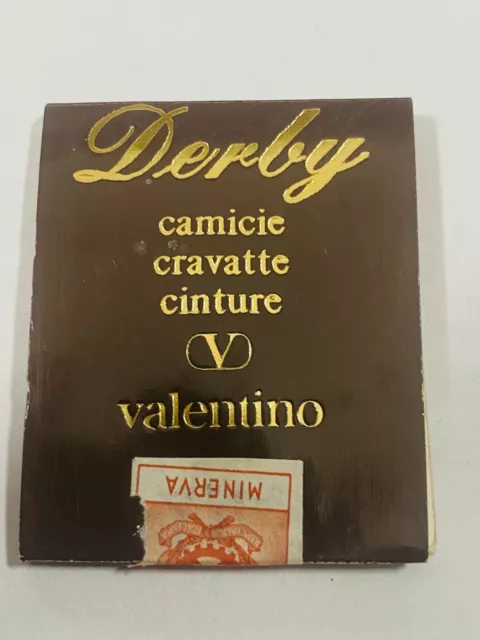 1960S VALENTINO DERBY Italy Vintage Matchbook Unstruck Limited Edition ...
